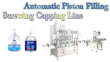500ml Instant Hand Sanitizer Gel Dispensing Equipment | Automatic Piston Filling Capping Line