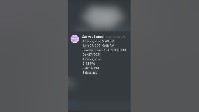 Какой формат времени использует Discord