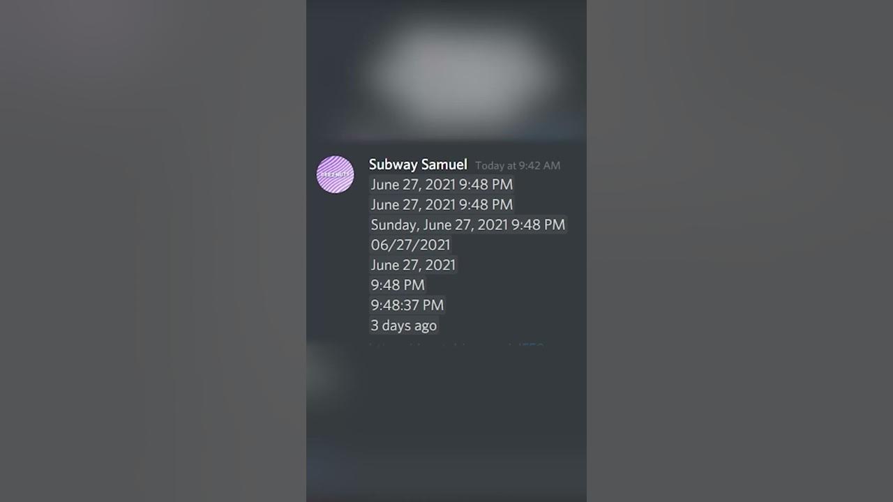 Date and Time / Countdown in Discord About Me? shorts YouTube