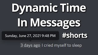 Date and Time / Countdown in Discord About Me? #shorts