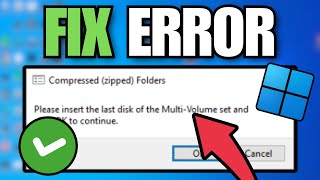 How To Fix Please Insert The Last Disk Of The Multi-Volume Set