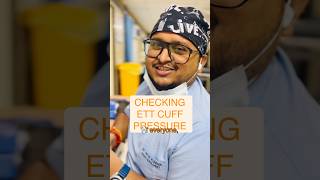 How to check Cuff pressure of ET tube #hospital #icu #anesthesia