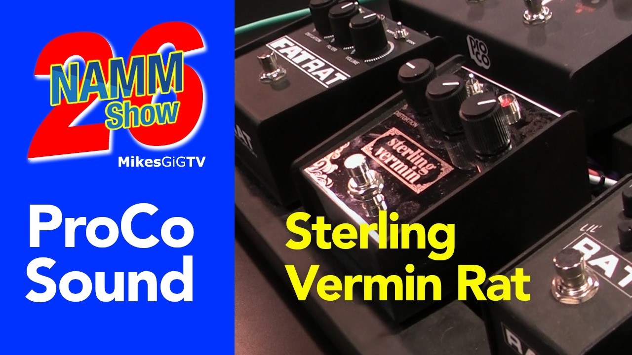 ProCo Sterling Vermin RAT Distortion Pedal at NAMM 2026