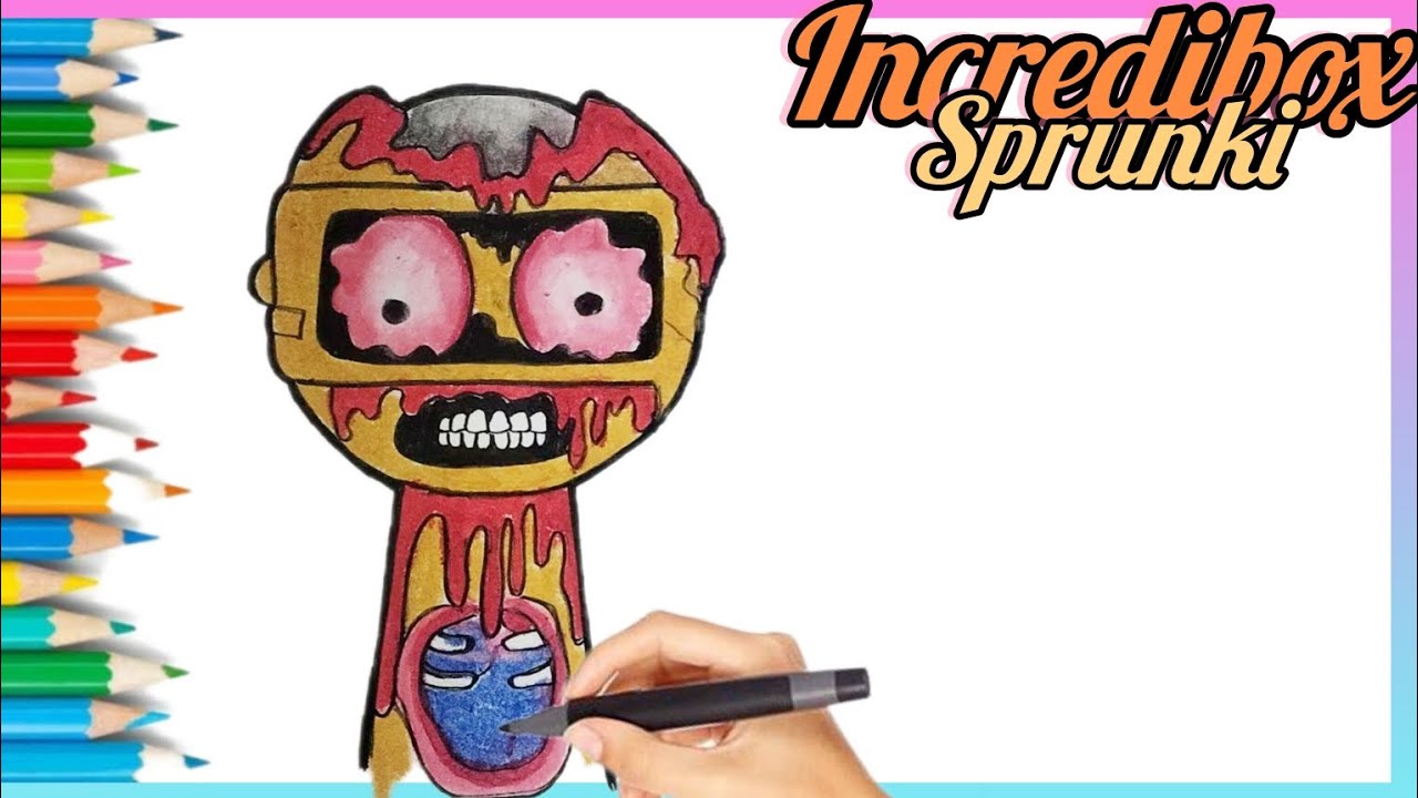 Drawing and coloring GARNOLD phase3 Incredibox Sprunki || coloring page - Drawing tutorial - YouTube