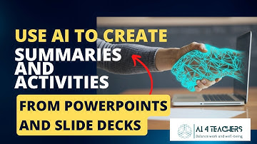 Use AI to Create Worksheets and Summaries from Slide Presentations #ai4teachers #aiforteachers