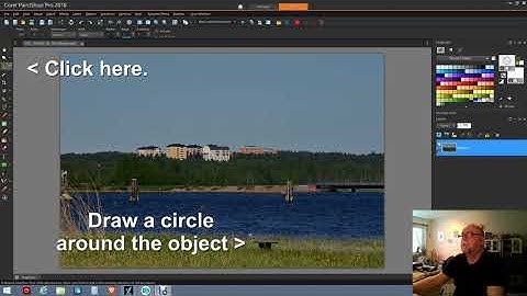 Remove unwanted items on a photo using Paint Shop Pro