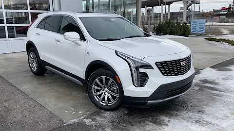 White 2022 Cadillac XT4 Premium Luxury AWD  Review - Wolfe Calgary