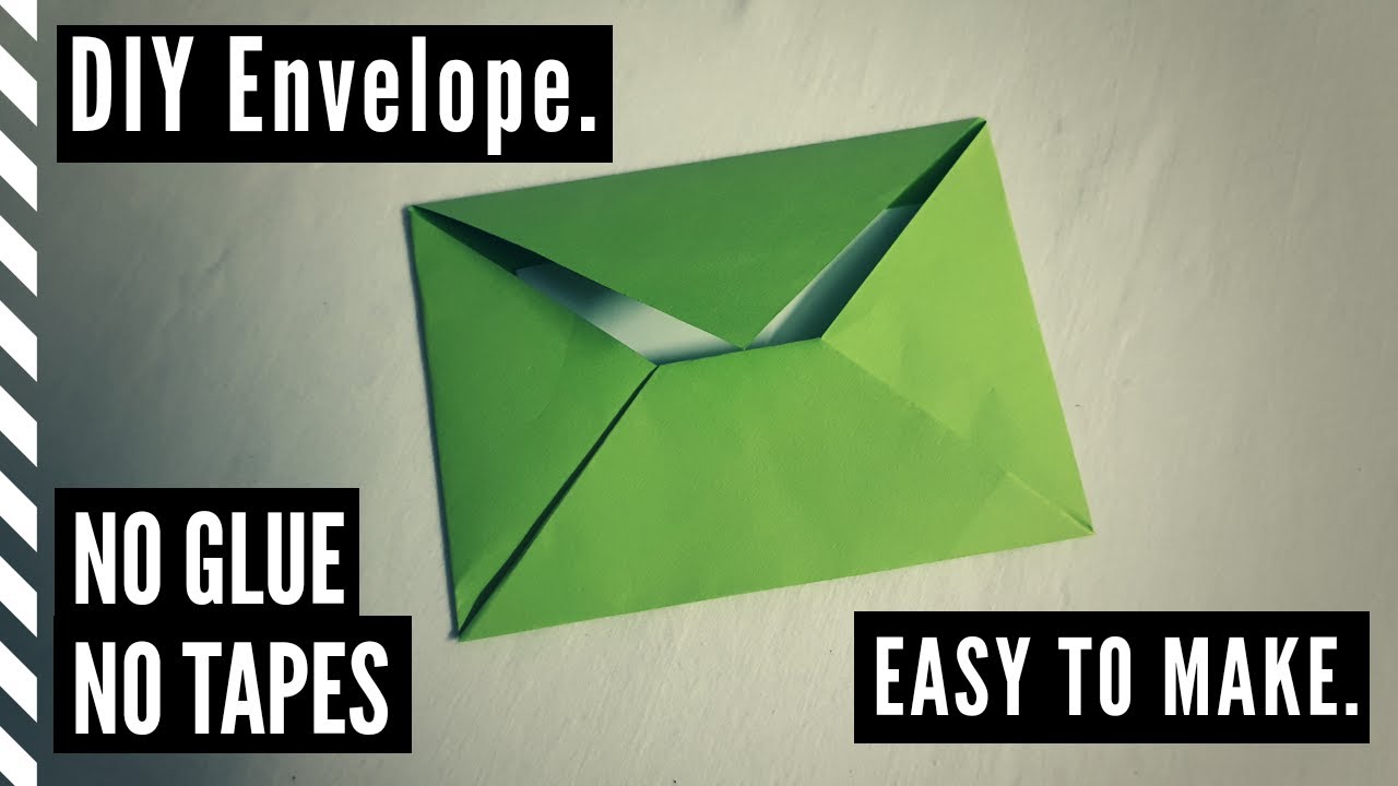 DIY Easy Envelope | No Glue, No Tapes | Creatoscape