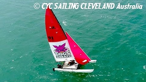 HOBIE 16 Triple Trapeze Hold On !!!