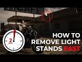 How to Remove Light Stands in Photoshop in Less than 2 Minutes &amp; Full Behind the Scenes Tutorial