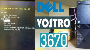 DELL Vostro 3670 BISO Setting | FIX and Slove Windows Installation Booting Problems