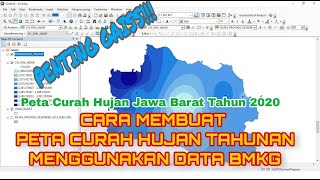 PENTING !!! TUTORIAL MEMBUAT PETA CURAH HUJAN METODE IDW: STASIUN JAWA BARAT TAHUN 2020 screenshot 5