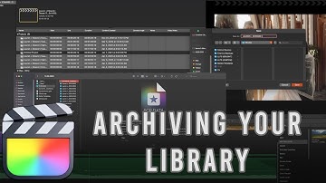 Archiving Your Final Cut Pro X Library!