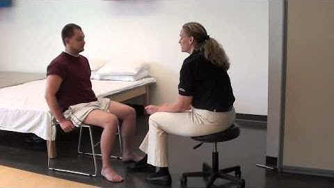 Lower extremity sensory testing