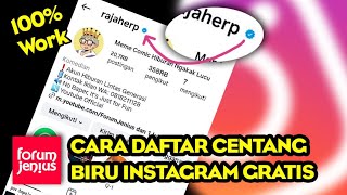 Cara Mendaftar Centang Biru Di Instagram Gratis Selamanya Tanpa Berlangganan Meta Verified 100% Work