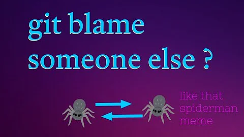 Git blame someone else. Change a commit so it looks like you didn't write it. (don't use this)