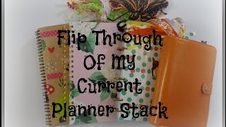Flip Through of My Current Planner Stack