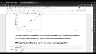 The Spark Foundation Task 1   Jupyter Notebook and 1 more page   Personal   Microsoft​ Edge 2023 02
