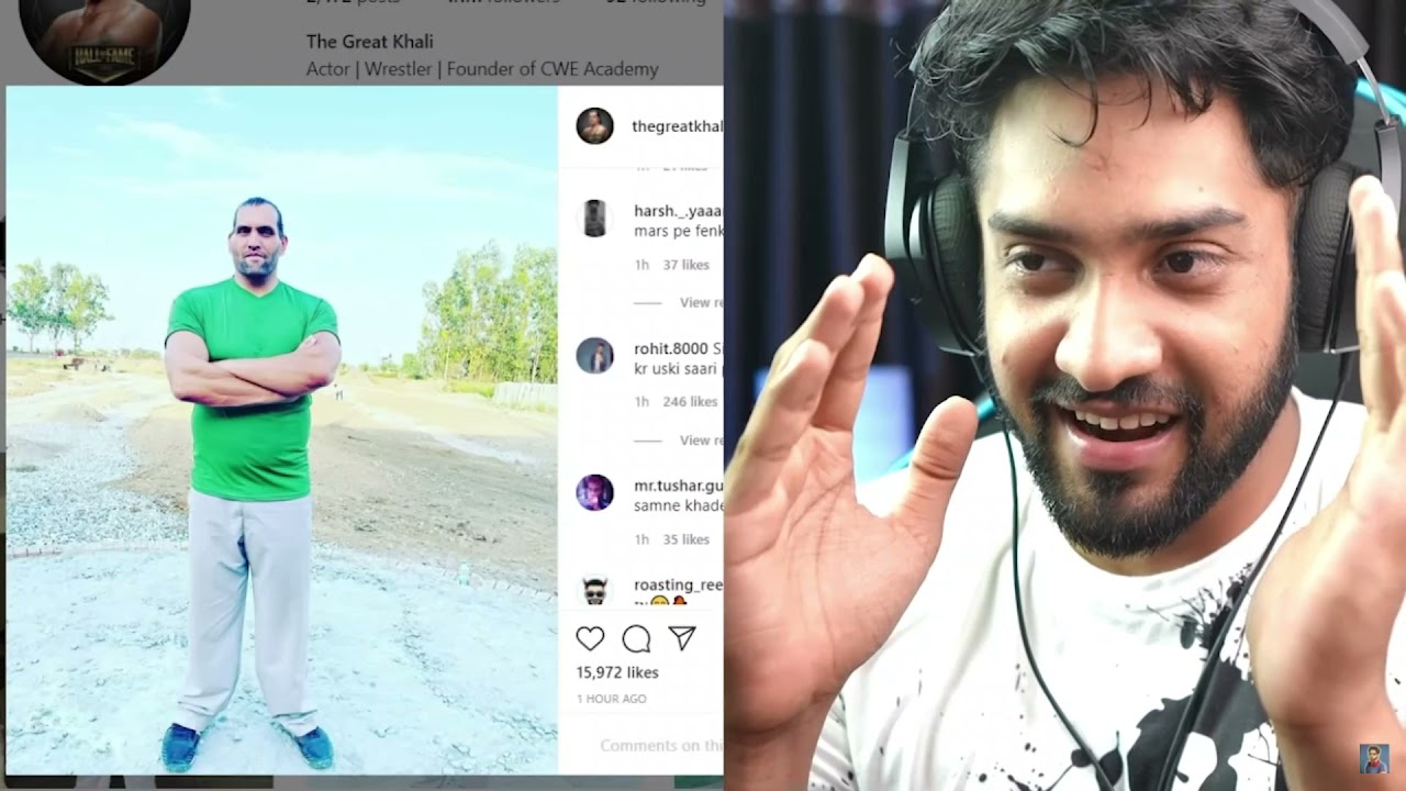 Thugesh Roast Great!!  Khali But He Respect Him !!