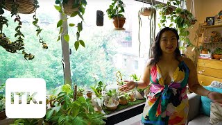 Over 200 plants fill this dreamy Brooklyn apartment: Watch! | Home tour