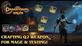 Drakensang Online - Crafting Q2 Weapon for Mage &amp; Test in Map! DSO
