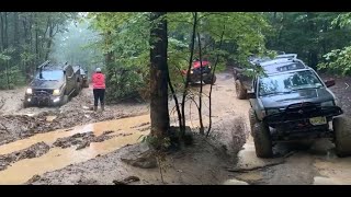 Multiple Recoveries on Trail 51 Windrock Park from WENT 2020.