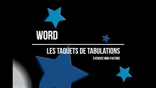 Exercice Mini Facture