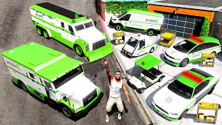 Collecting SECRET MONEY TRUCKS in GTA 5!