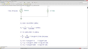 AC Electrical Circuit Analysis: Series RLC Simulation