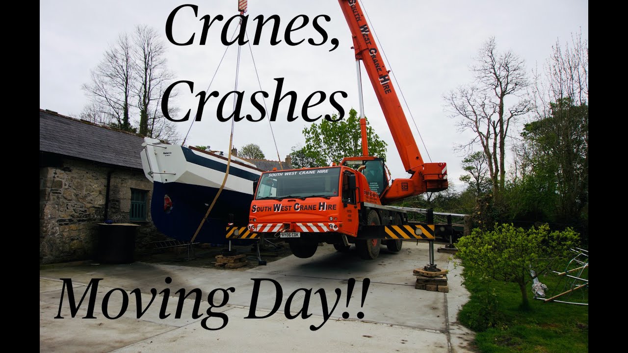 Boats, Cranes, and getting in the Water, Sailing Rebecca Episode 3