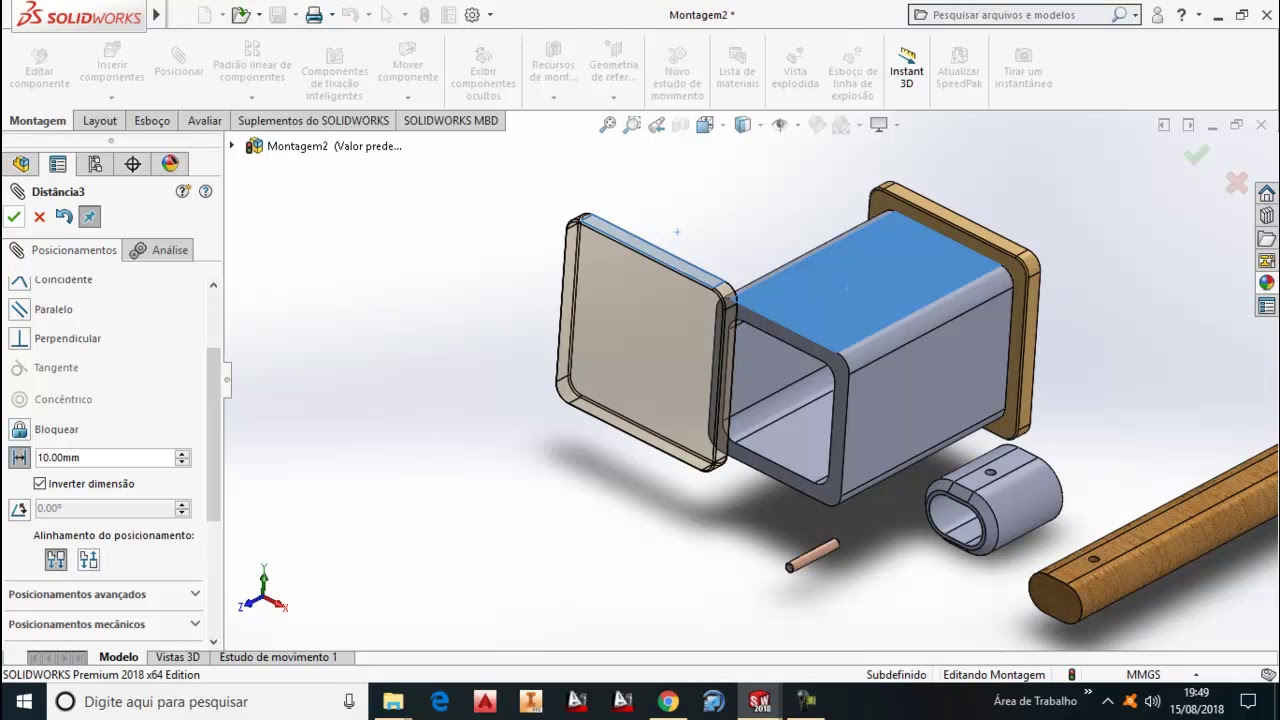 Montagem Basica SolidWorks 1