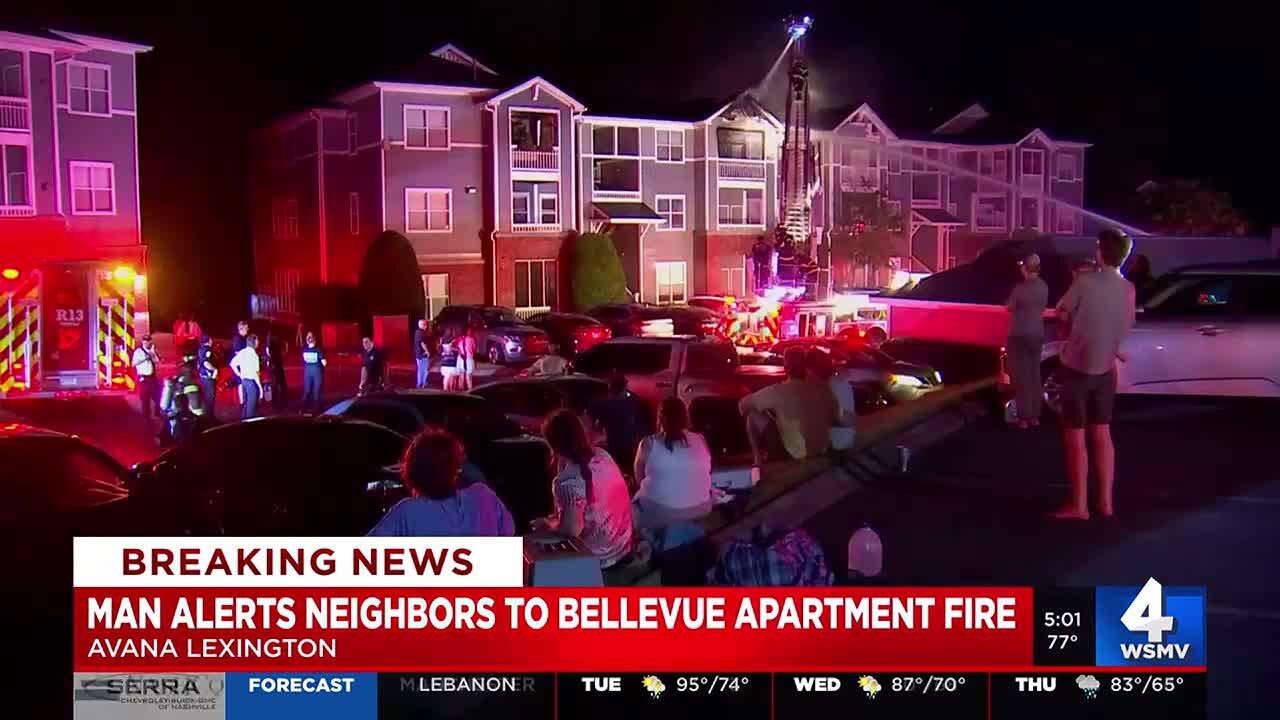Several units damaged in Bellevue apartment fire - YouTube