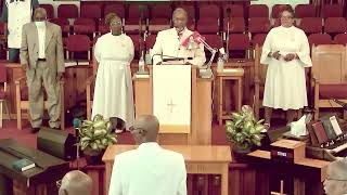 COMMNUNION SUNDAY SERVICE PASTOR : W. L. FAIRBANKS SR : TEXT ACTS CHAPTER 27, VERSE 20 .