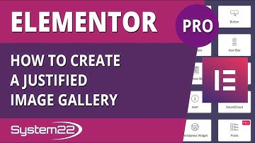Elementor Pro How To Create A Justified Image Gallery