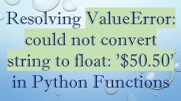 Resolving ValueError: could not convert string to float: 