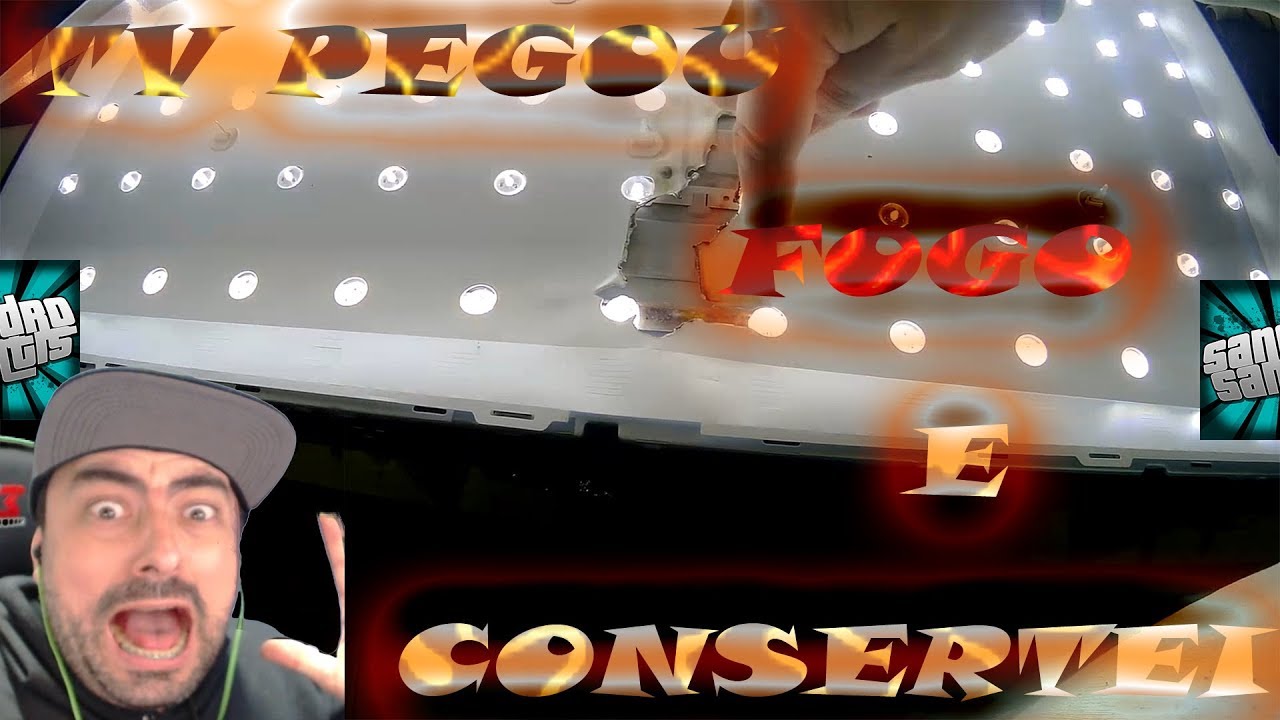 SAMSUNG UN40F5500 Pegou fogo e consertamos