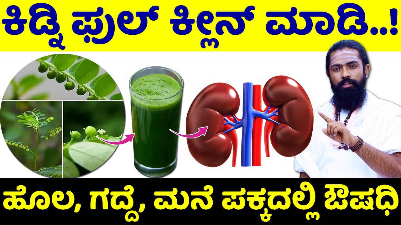 ಕಿಡ್ನಿ ಕ್ಲೀನ್ ಮಾಡುವ ವಿಧಾನ | Kidney Detox Juice Kannada | Kidney Clean Maduva Vidhana