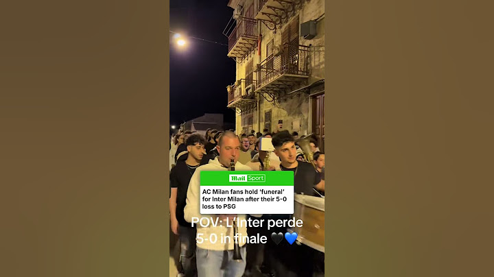 AC Milan fans held a ‘funeral’ for Inter Milan after their 5-0 loss in the Champions League final to