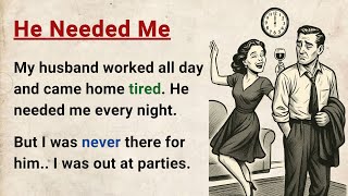 Learn English Through Stories Level 3 He Needed Me - Emotional English Story For Listening Practic