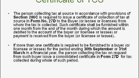 TCS in Tally ERP 9   Part 50