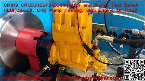 CR819 COMMON RAIL TEST BENCH HEUI Pump Testing