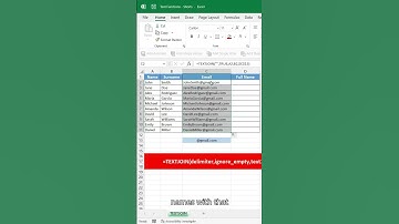 TEXTJOIN Function in Excel – Create Emails Automatically!