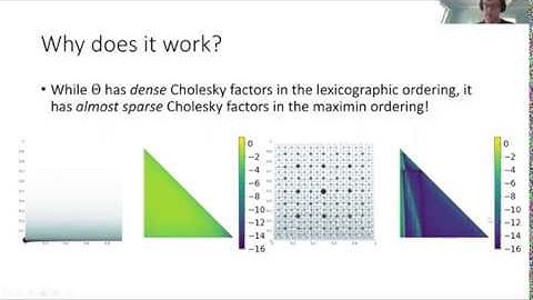 Sparse Cholesky factorization by Kullback-Leibler minimization (Florian T. Schäfer)
