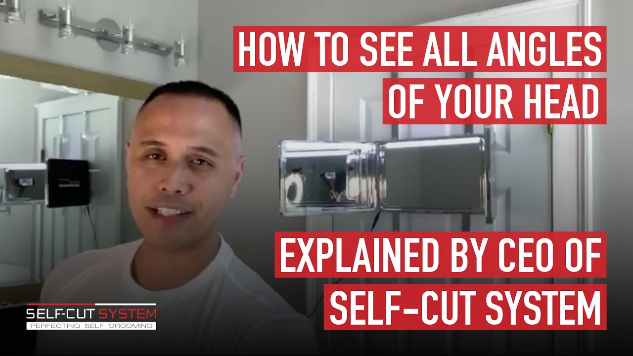 10 Different Ways To Use The Self Cut System Mirror to Cut Your Own Hair  for Men ( Necessary Tool ) 