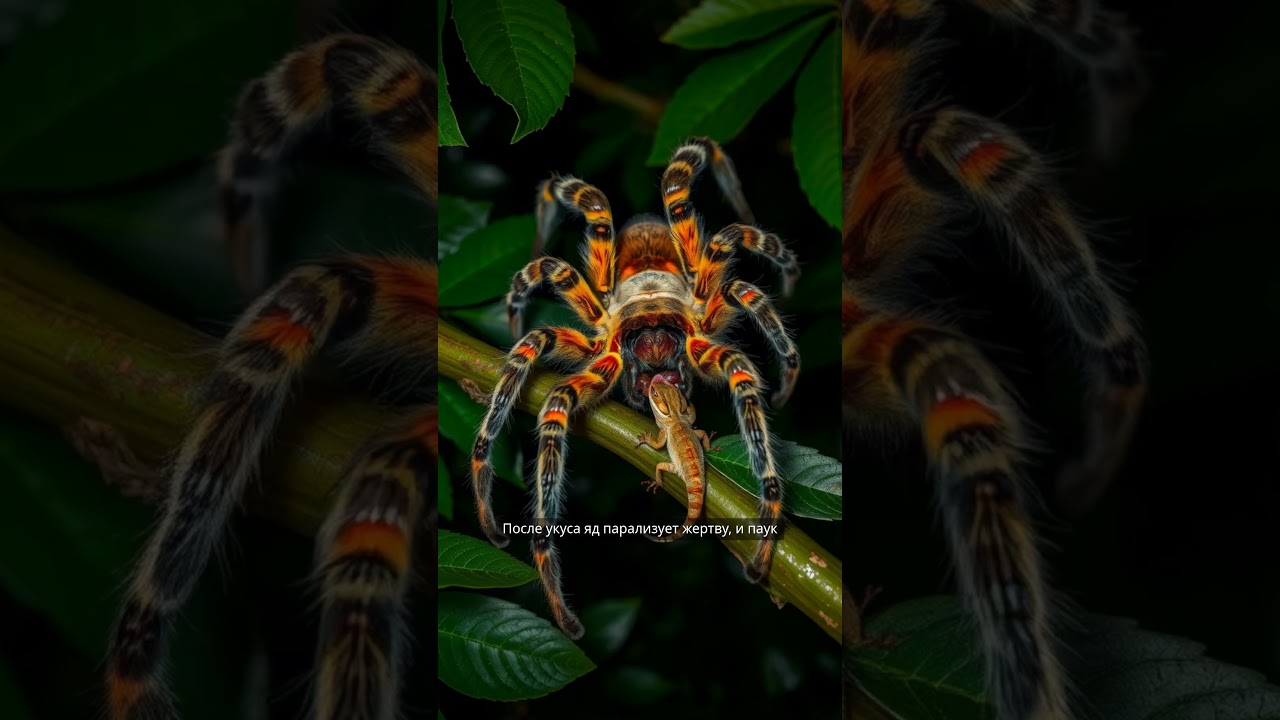 Тарантул 🕷️ — Самый страшный паук Амазонки!
