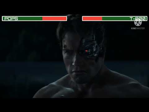 Pops Vs T-800 Terminator With Healthbars Terminator: Genisys