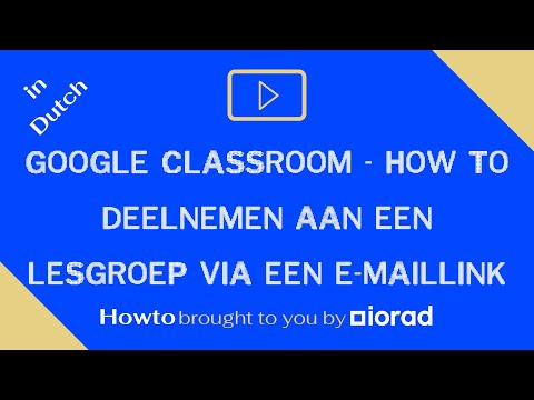 G'Classroom - How to deelnemen aan een lesgroep via een e-maillink - in Dutch (Groups' email links)