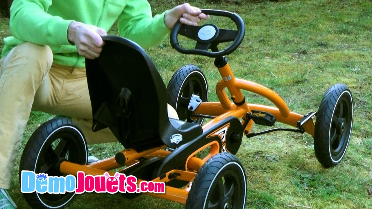 BERG Buddy – Kart à Pédales Violet Avec Roue Libre, Sécurité Et Confort, Pour 3–8 Ans