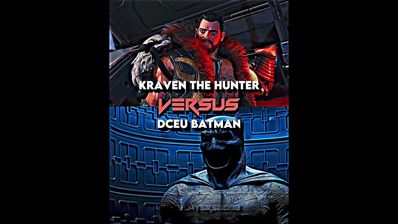 Kraven The Hunter vs DCEU Batman #edit #shorts #viral #vs #1v1 #marvel #spiderman #dc #batman #facts