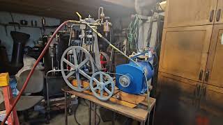Steam Engine Running An Ac Generator Second Test Ross Bendixen